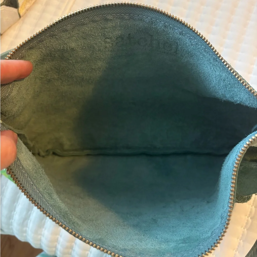 EUC Satchel Large Alison in Jasper with Leather Flowers - Picture 4 of 4